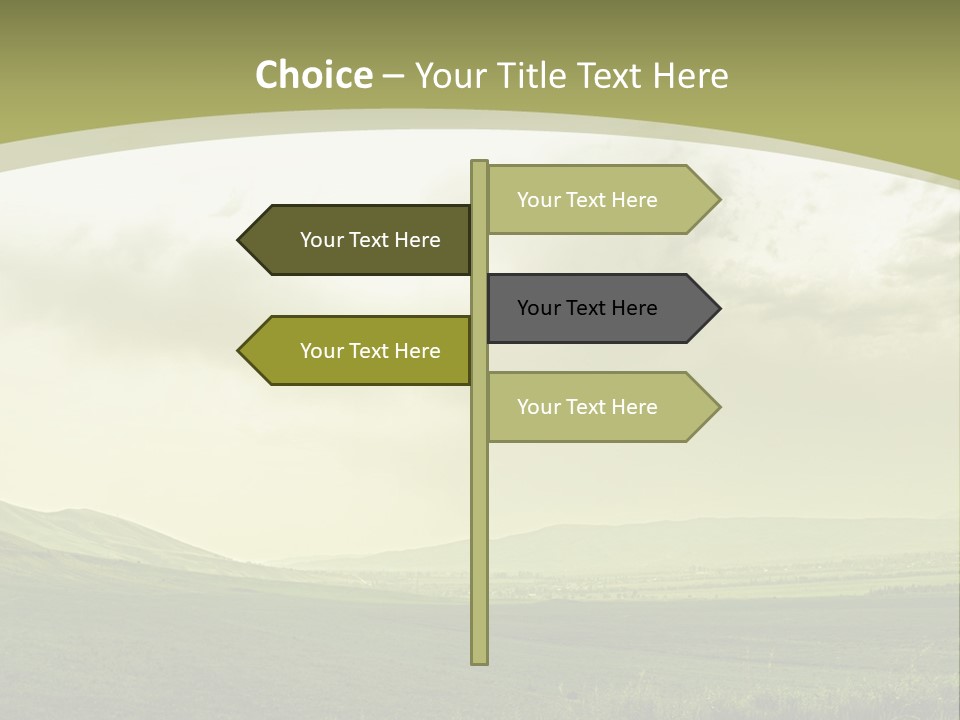 Sunny Scene Horizontal PowerPoint Template