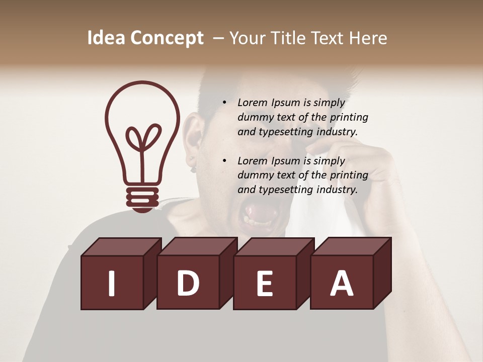 Happy One Sad PowerPoint Template