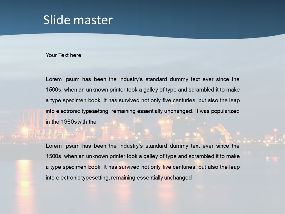 Holland Tower Production PowerPoint Template