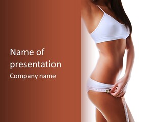 Undressed Waist Sport PowerPoint Template