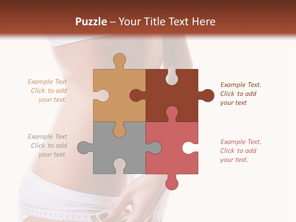 Undressed Waist Sport PowerPoint Template