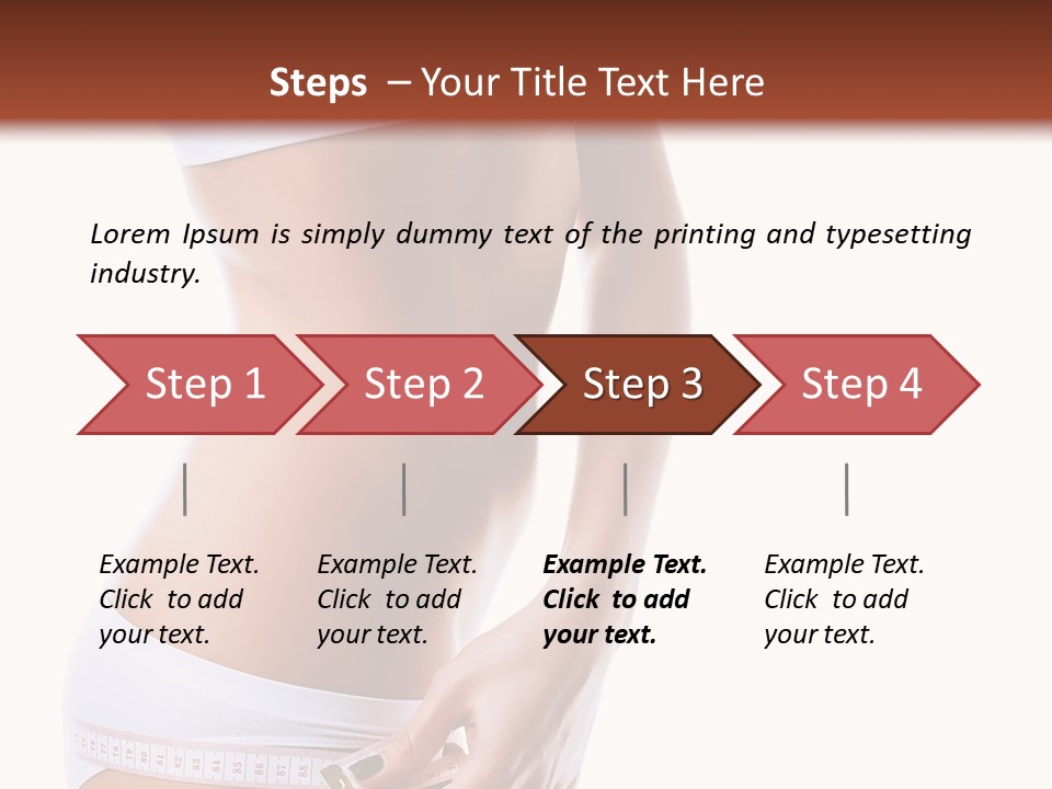 Undressed Waist Sport PowerPoint Template