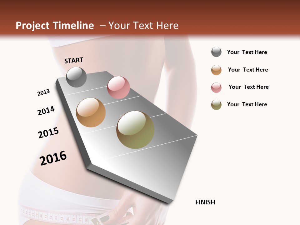Undressed Waist Sport PowerPoint Template