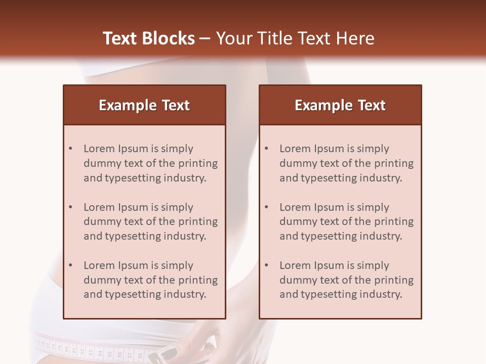 Undressed Waist Sport PowerPoint Template