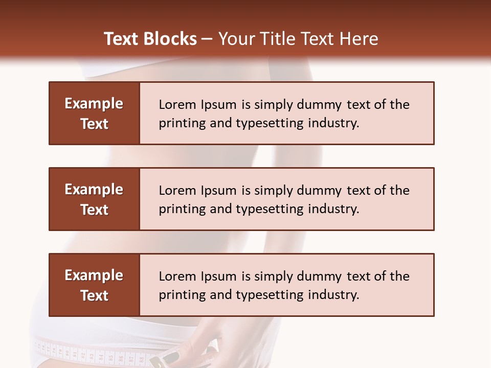 Undressed Waist Sport PowerPoint Template