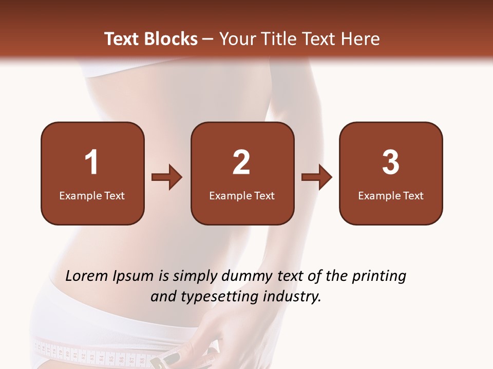 Undressed Waist Sport PowerPoint Template