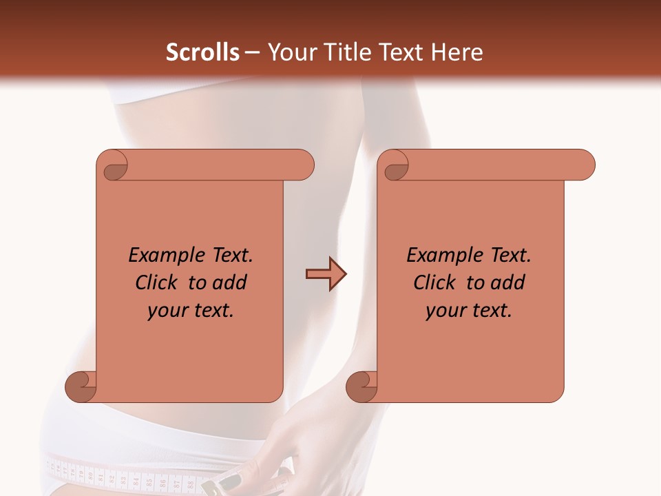 Undressed Waist Sport PowerPoint Template