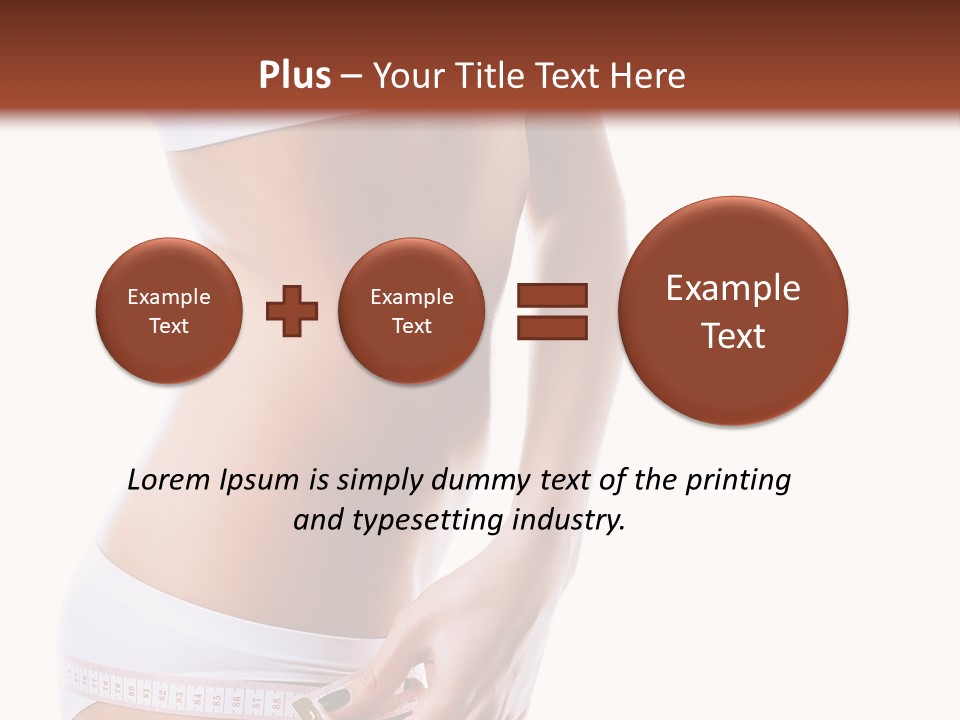 Undressed Waist Sport PowerPoint Template