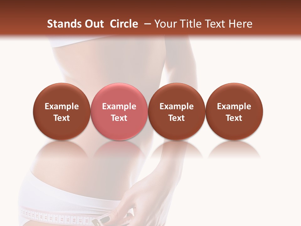 Undressed Waist Sport PowerPoint Template