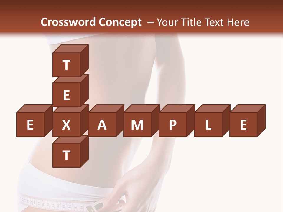 Undressed Waist Sport PowerPoint Template