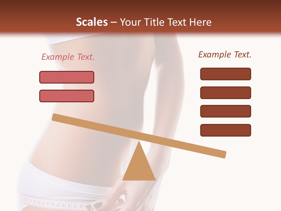 Undressed Waist Sport PowerPoint Template
