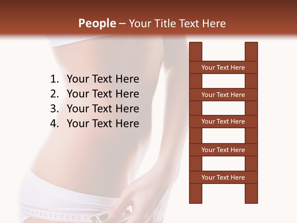 Undressed Waist Sport PowerPoint Template