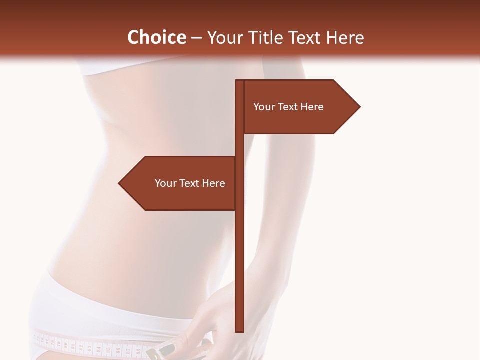 Undressed Waist Sport PowerPoint Template