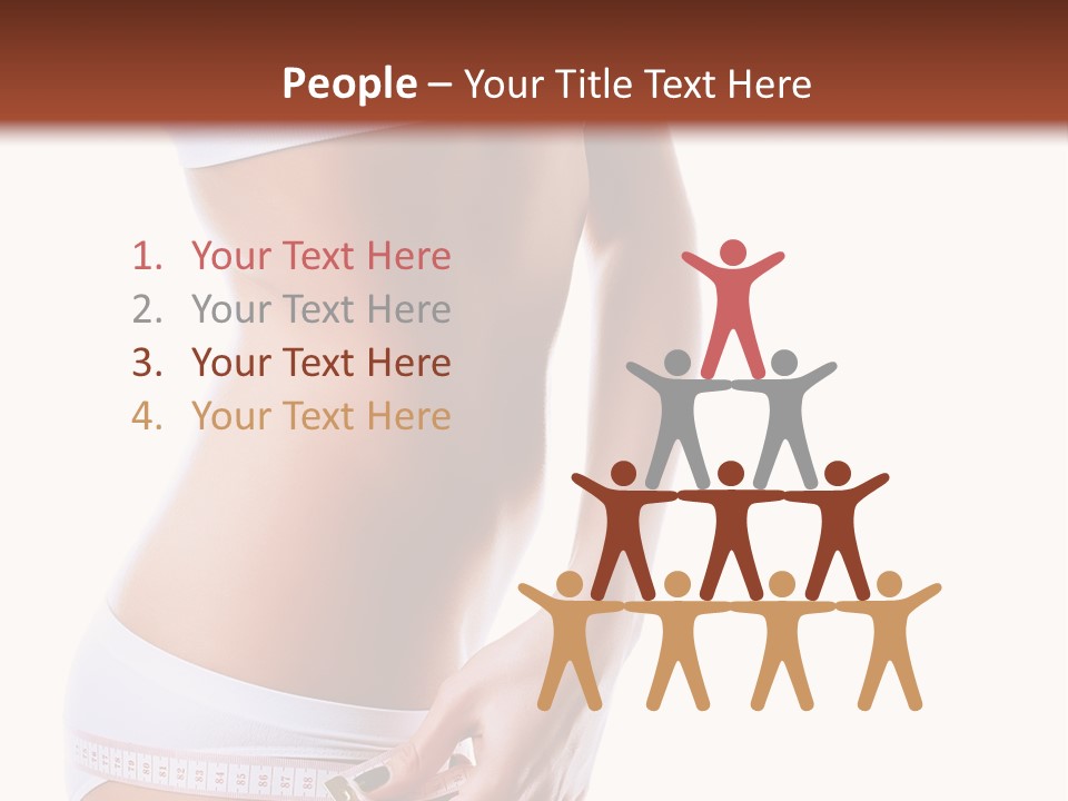 Undressed Waist Sport PowerPoint Template