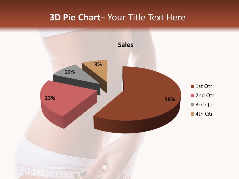 Undressed Waist Sport PowerPoint Template