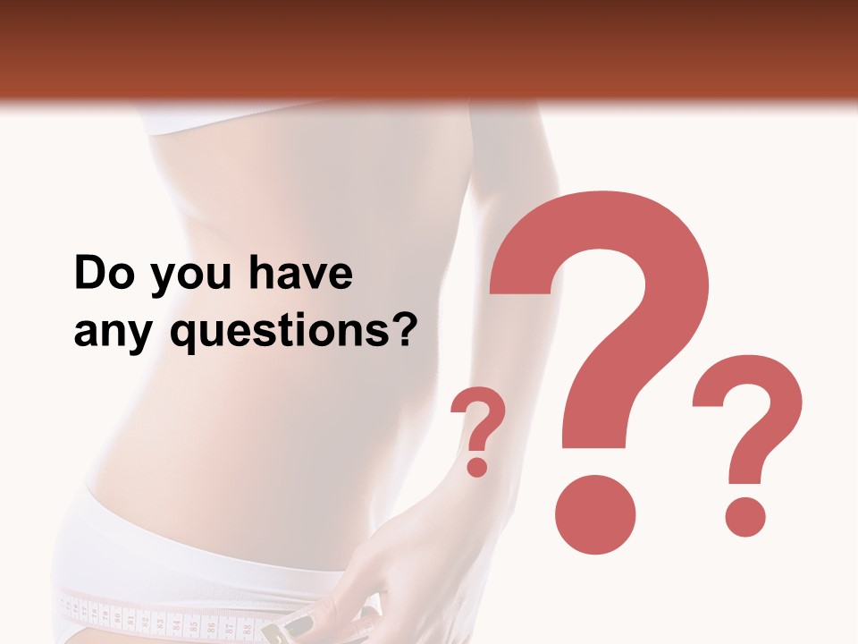 Undressed Waist Sport PowerPoint Template