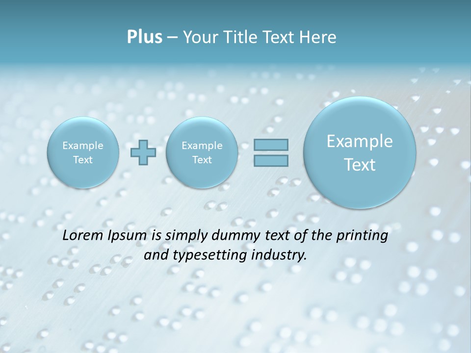 Illustration Closeup Symbol PowerPoint Template
