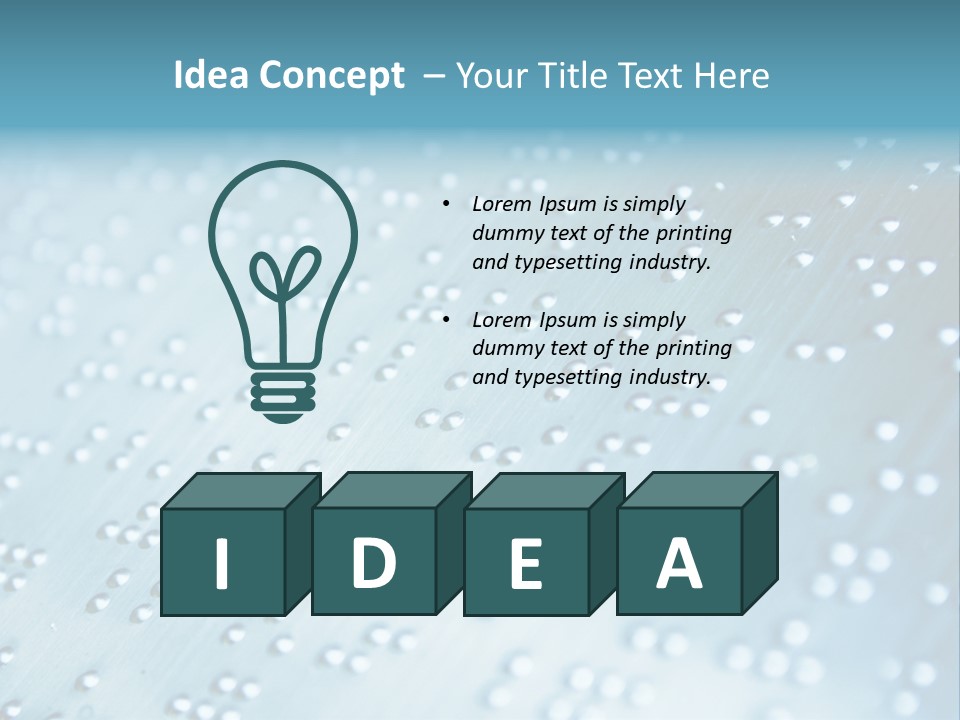 Illustration Closeup Symbol PowerPoint Template