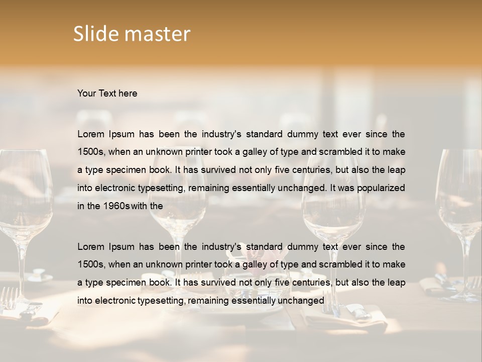 Eating Shiny Wine PowerPoint Template