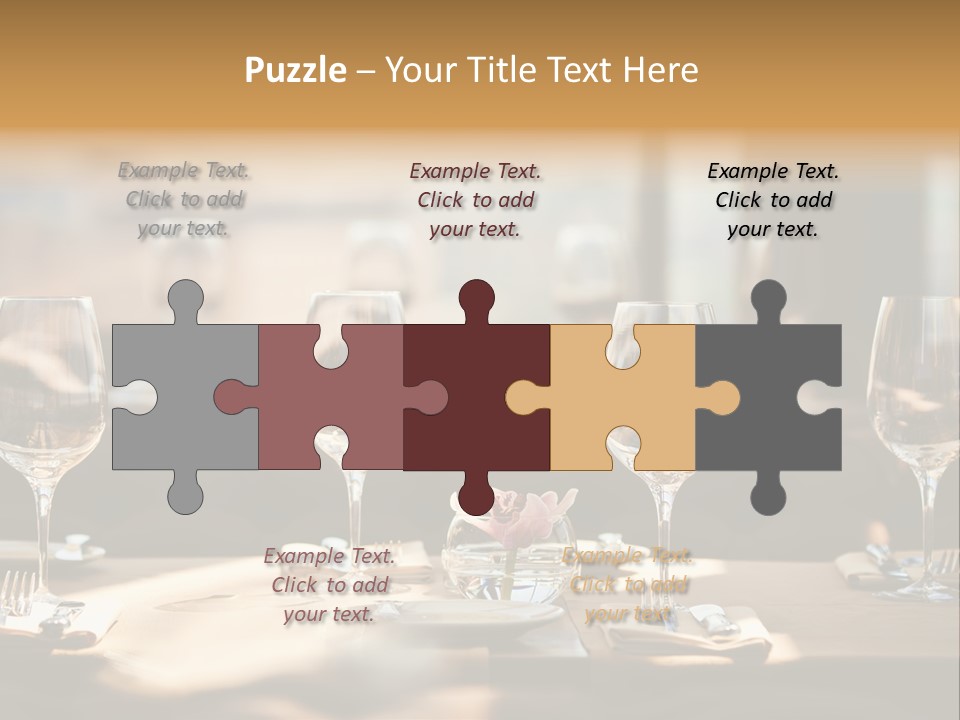 Eating Shiny Wine PowerPoint Template