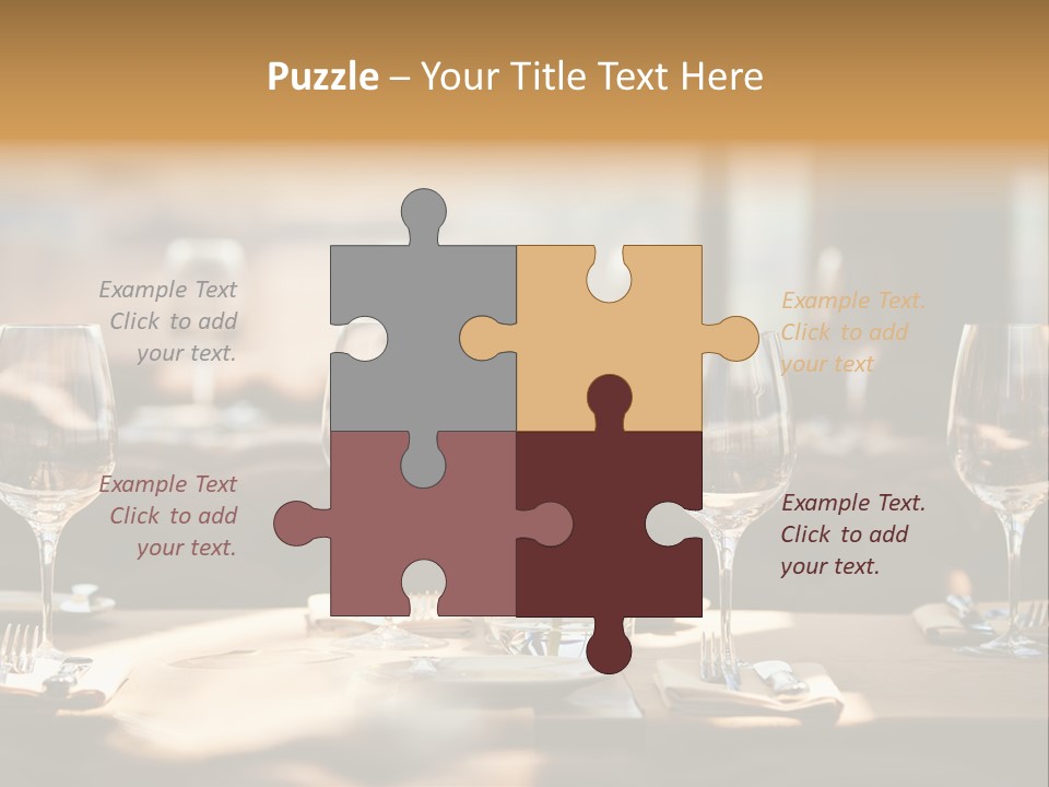 Eating Shiny Wine PowerPoint Template