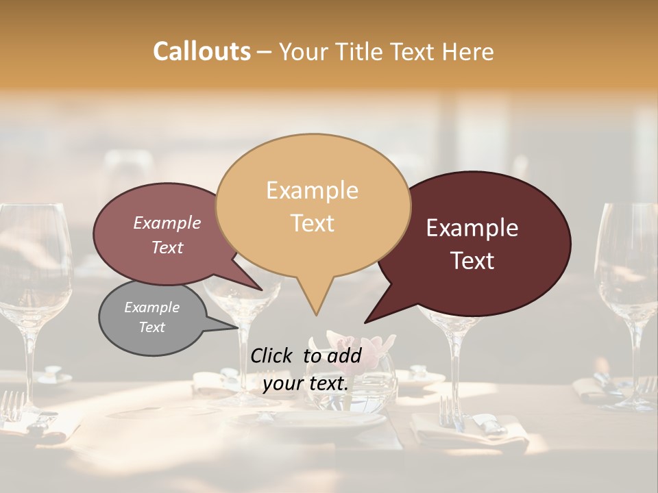 Eating Shiny Wine PowerPoint Template