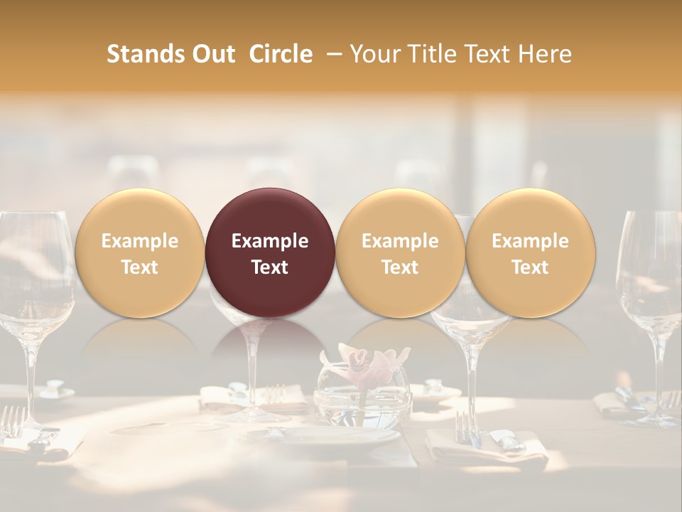 Eating Shiny Wine PowerPoint Template