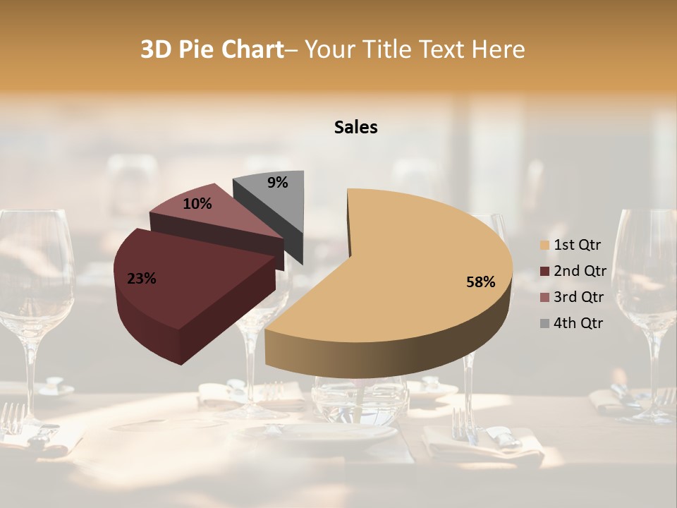 Eating Shiny Wine PowerPoint Template