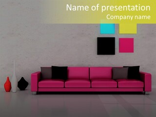 Background Wall Black PowerPoint Template