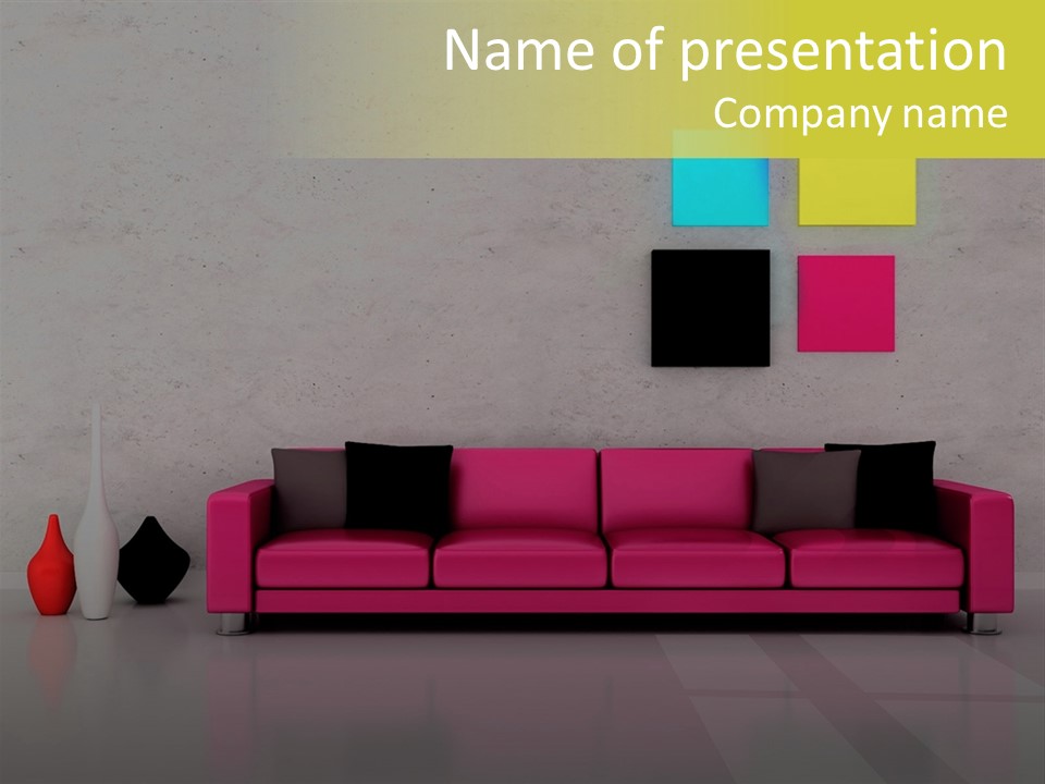 Background Wall Black PowerPoint Template