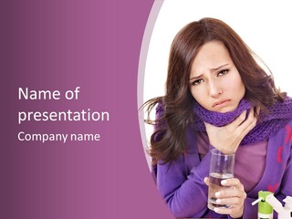 Upset Winter Contagion PowerPoint Template