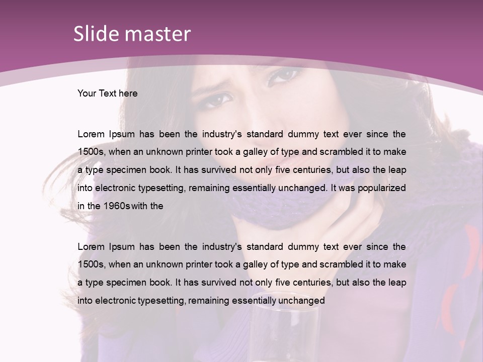 Upset Winter Contagion PowerPoint Template