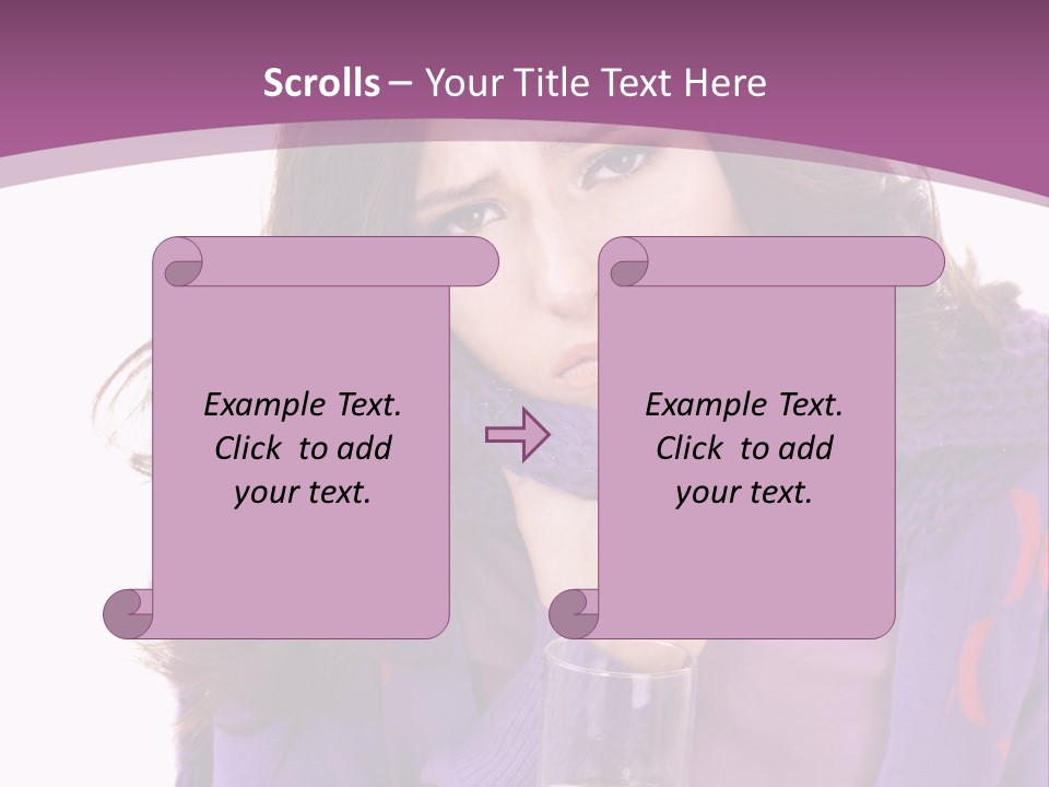 Upset Winter Contagion PowerPoint Template