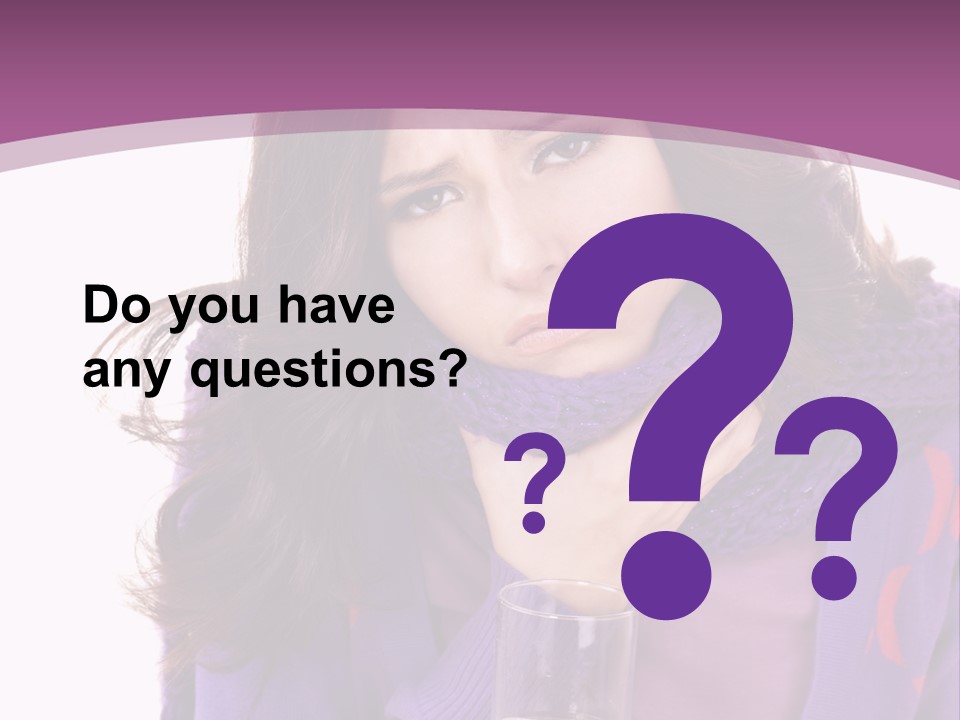 Upset Winter Contagion PowerPoint Template