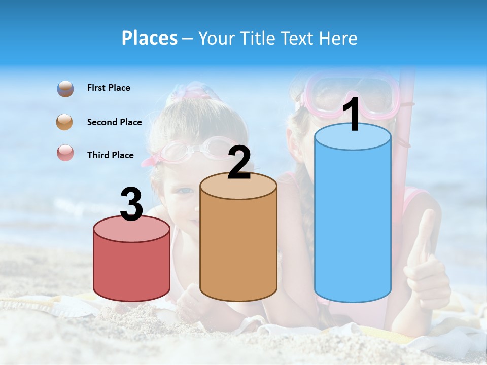 Beauty Swim Sea PowerPoint Template