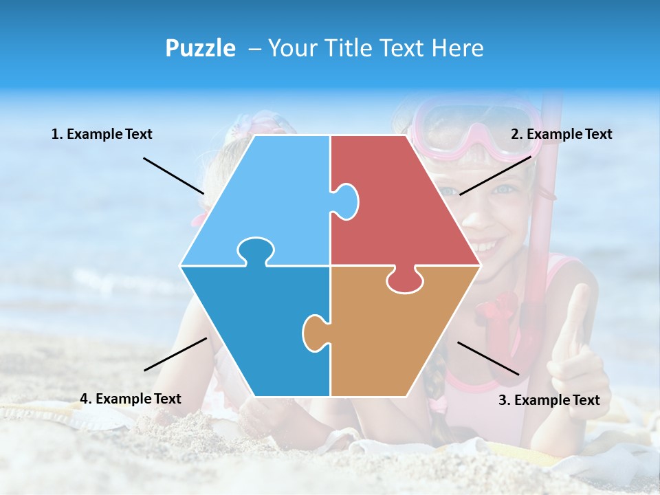 Beauty Swim Sea PowerPoint Template