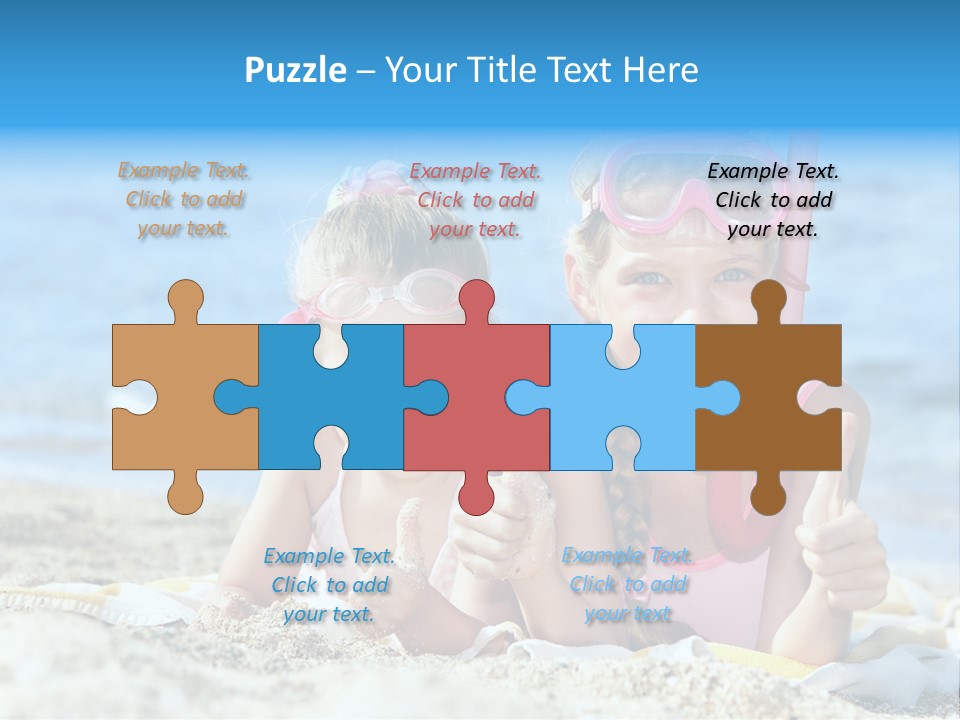 Beauty Swim Sea PowerPoint Template