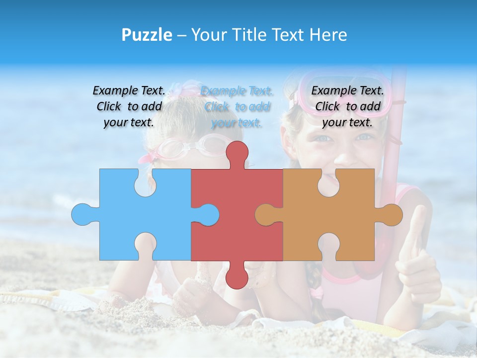 Beauty Swim Sea PowerPoint Template