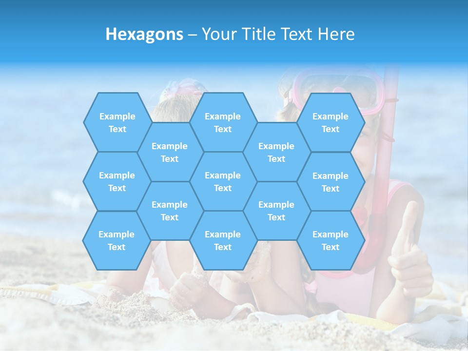 Beauty Swim Sea PowerPoint Template