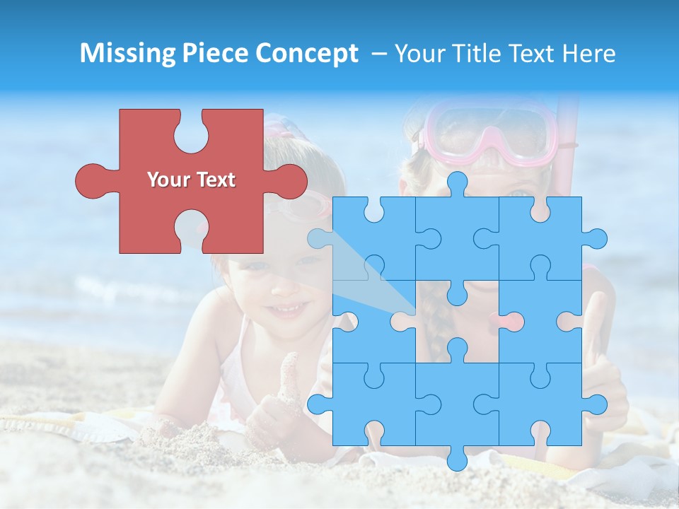 Beauty Swim Sea PowerPoint Template