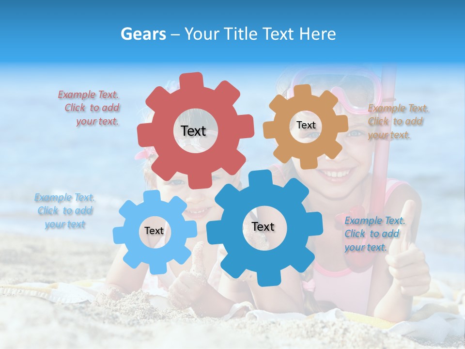 Beauty Swim Sea PowerPoint Template