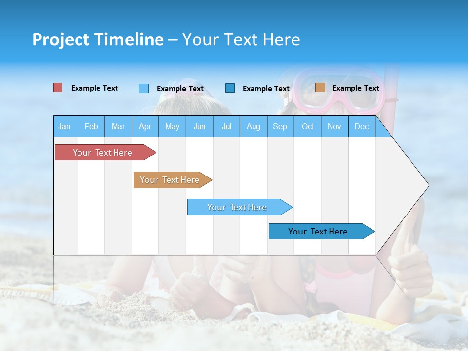 Beauty Swim Sea PowerPoint Template
