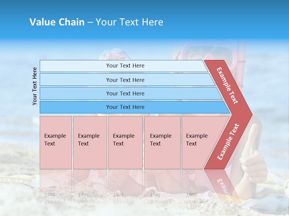 Beauty Swim Sea PowerPoint Template