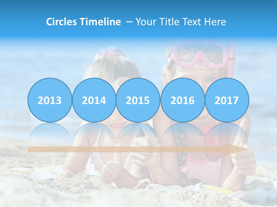 Beauty Swim Sea PowerPoint Template