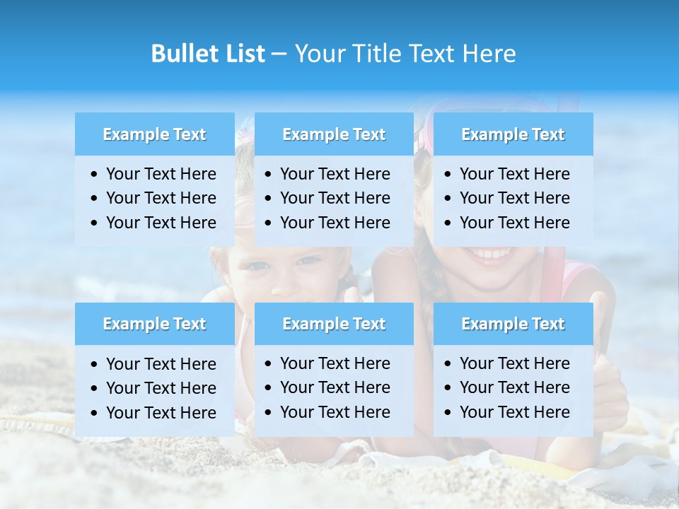 Beauty Swim Sea PowerPoint Template