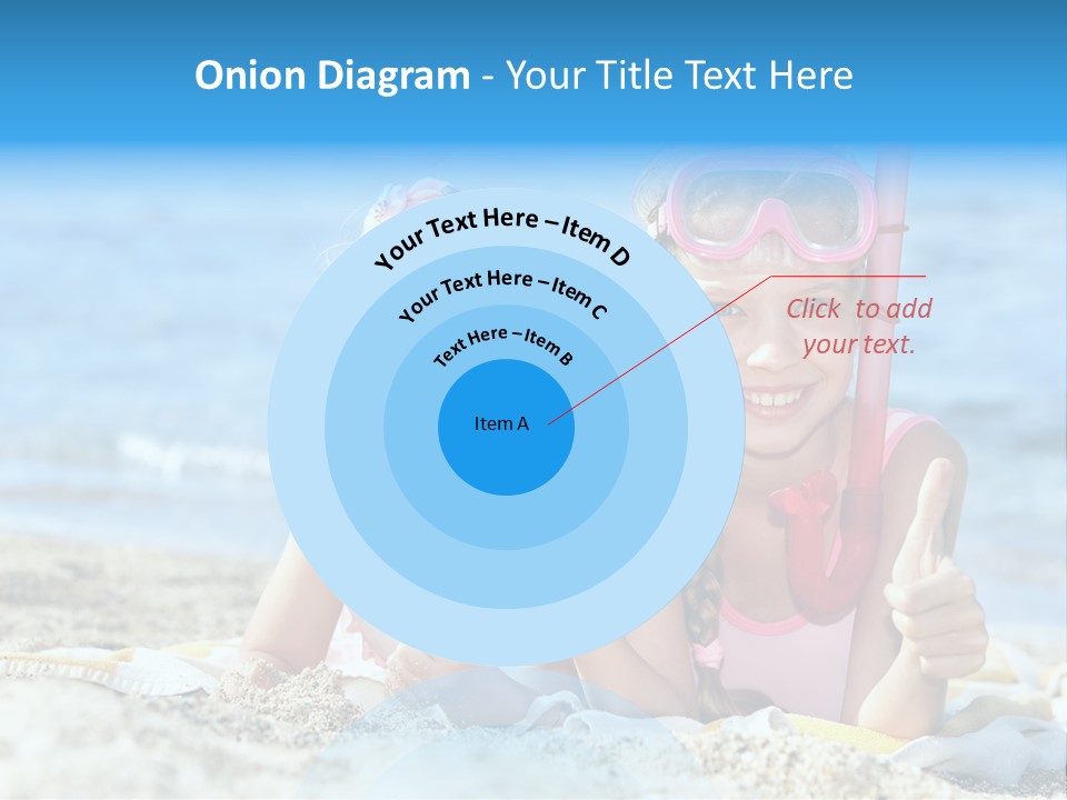 Beauty Swim Sea PowerPoint Template