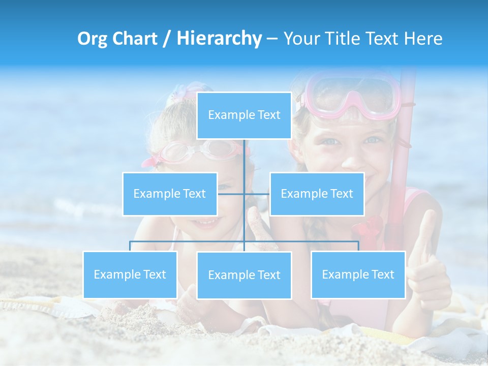 Beauty Swim Sea PowerPoint Template