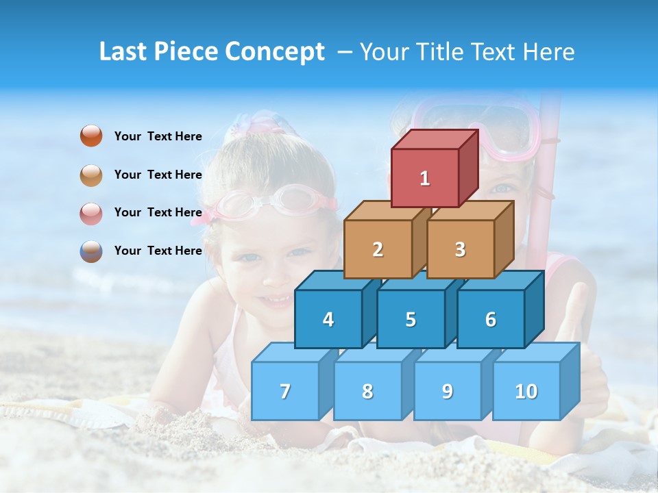 Beauty Swim Sea PowerPoint Template