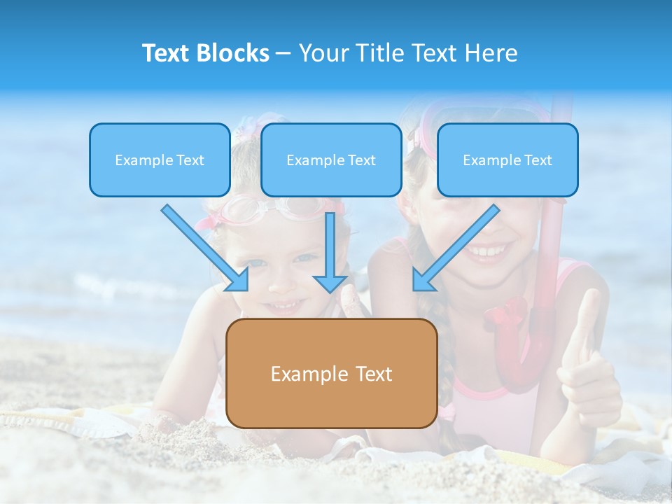 Beauty Swim Sea PowerPoint Template