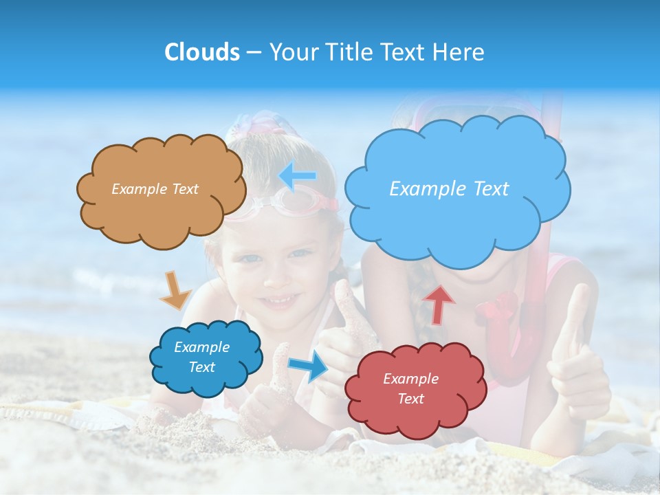 Beauty Swim Sea PowerPoint Template